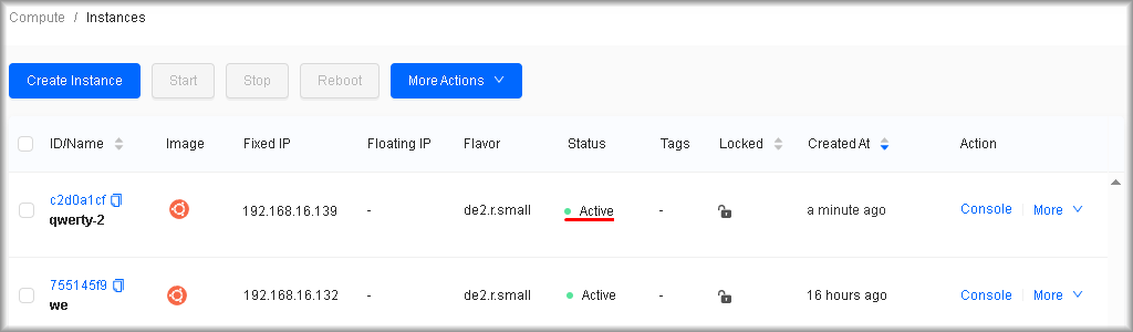 Quick Start in Cloud Infrastructure ️