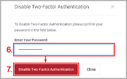 Disabling Two-Factor Authentication (2FA) on Servermall Cloud