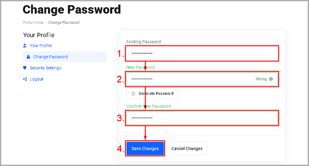 Change Password in Servermall Cloud — Step-by-Step Guide